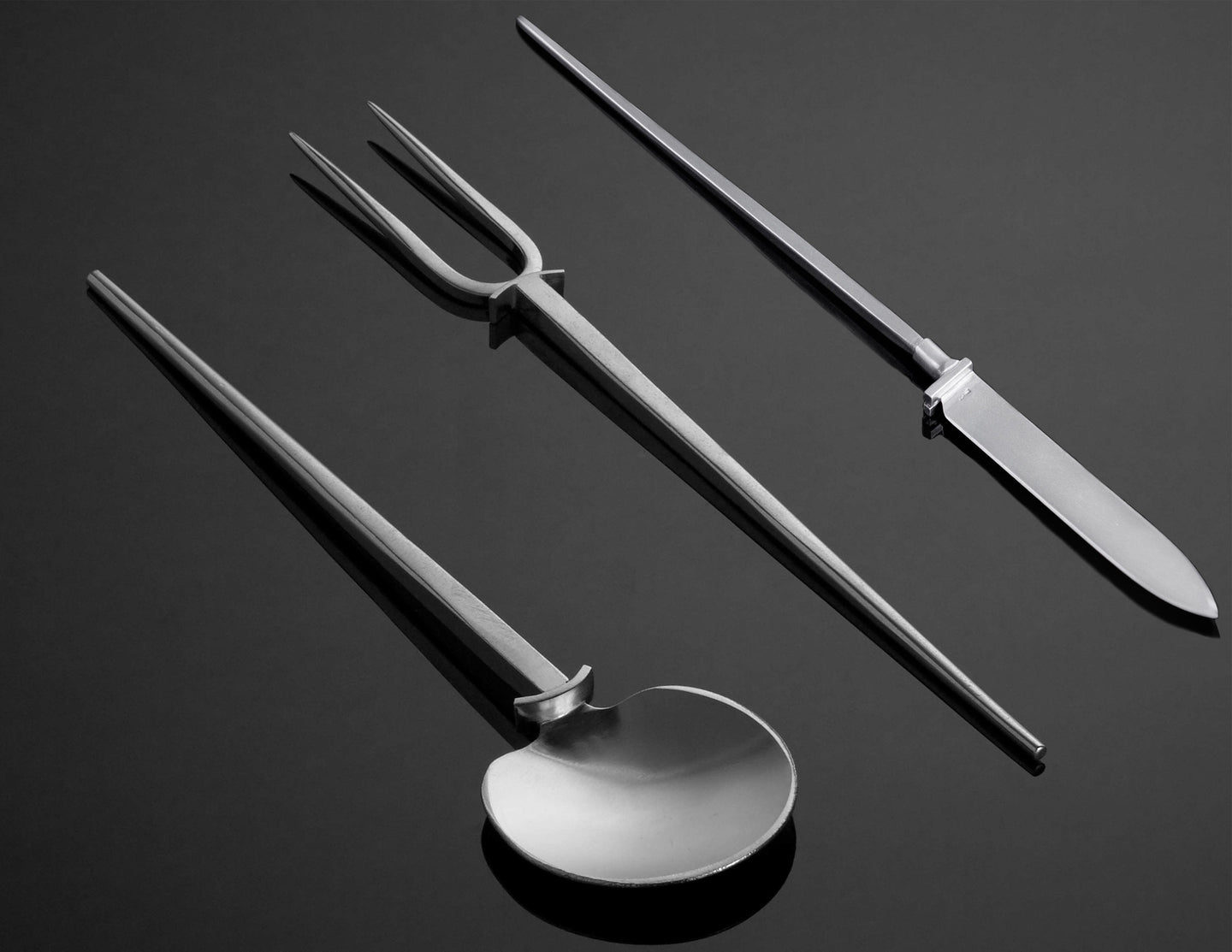 3 Piece Tapered Serving Set