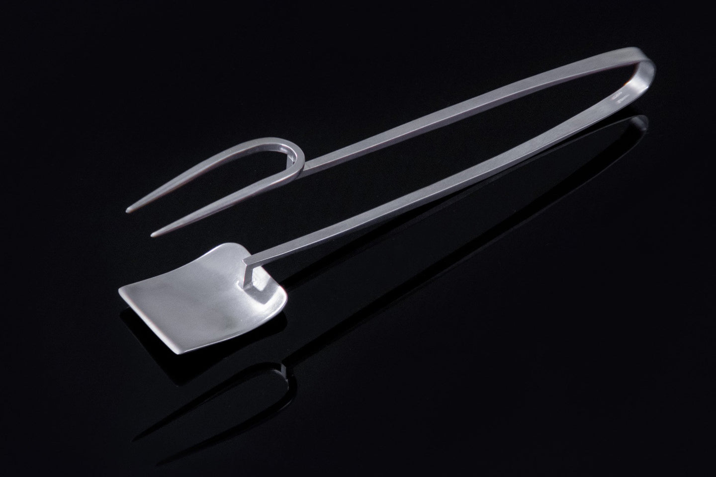 Flat Square Serving Tongs for Ice or Desserts